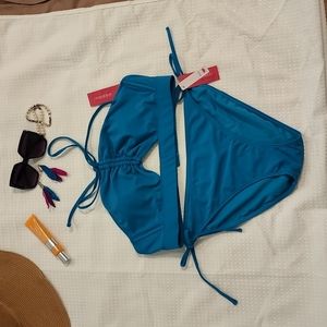 Xhilaration bathing suit aqua green Size XL
